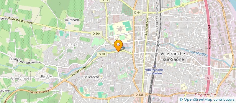 localisation de l'entreprise ACTIONS AIDES FINANCES à VILLEFRANCHE-SUR-SAONE