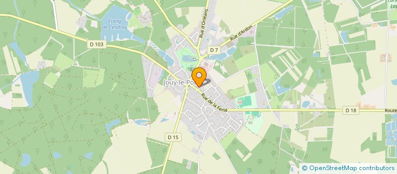localisation de l'entreprise ACTIONS ANIMAL à JOUY-LE-POTIER