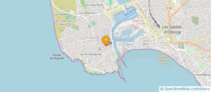 localisation de l'entreprise ACTIONS COACHING à LES SABLES D'OLONNE