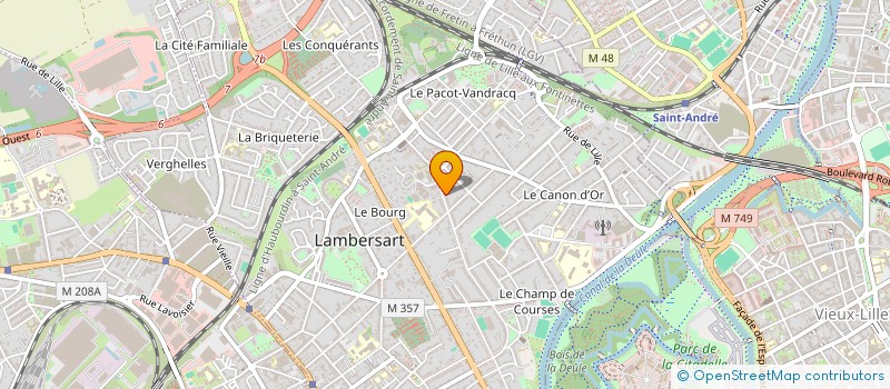 localisation de l'entreprise ACTIONS COLLEGE ANNE FRANK à LAMBERSART
