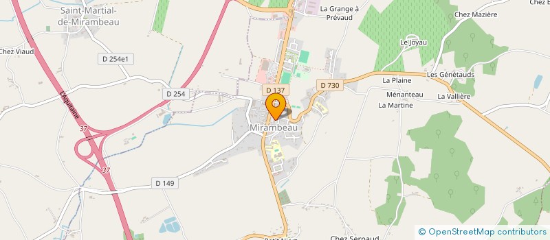 localisation de l'entreprise ACTIONS COMMUNALES MIRAMBEAU  MIRAMBEAU