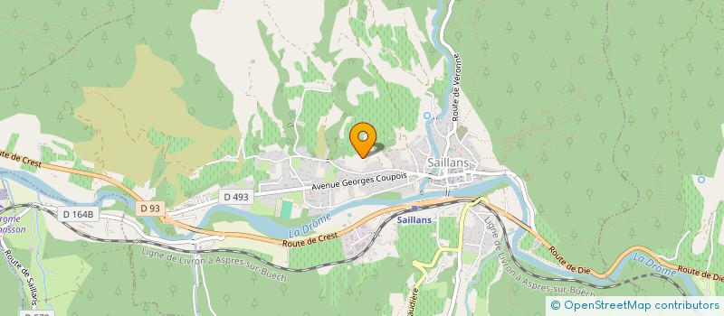 localisation de l'entreprise ACTIONS COMMUNES, LE RESEAU DES COMMUNES ET COLLECTIFS PARTICIPATIFS  SAILLANS