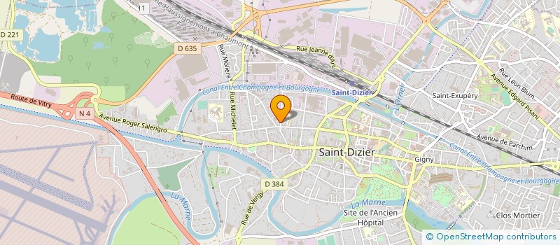 localisation de l'entreprise ACTIONS DES GENERATIONS OUVERTES AUX RESSOURCES DE L'AMITIE à SAINT-DIZIER