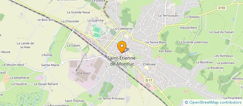 localisation de l'entreprise ACTIONS ECONOMIQUES ET COMMERCIALES à SAINT-ETIENNE-DE-MONTLUC
