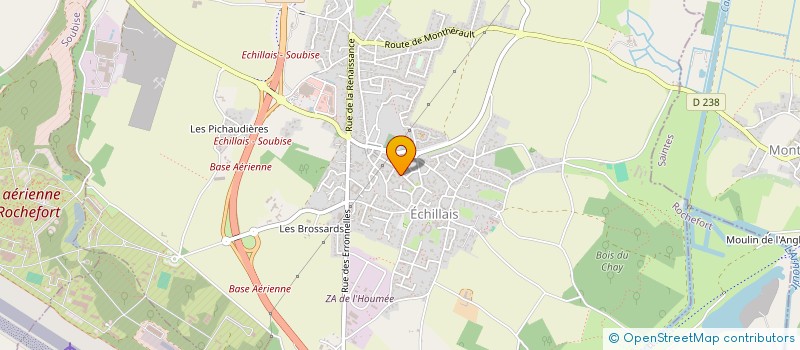 localisation de l'entreprise ACTIONS ENVIRONNEMENT  ECHILLAIS