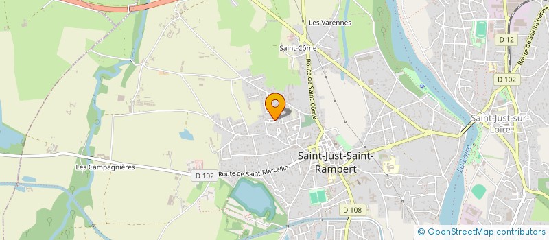 localisation de l'entreprise ACTIONS, ESPOIR ET AVENIR à SAINT-JUST-SAINT-RAMBERT