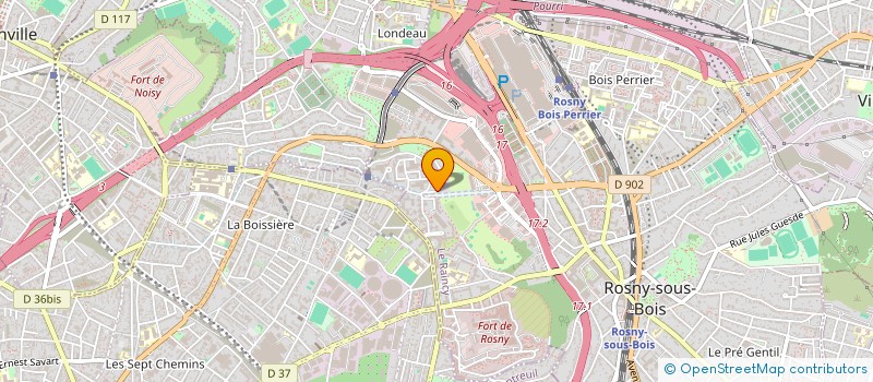localisation de l'entreprise ACTIONS ET FORCES SOLIDAIRES ( AFS ) à ROSNY-SOUS-BOIS
