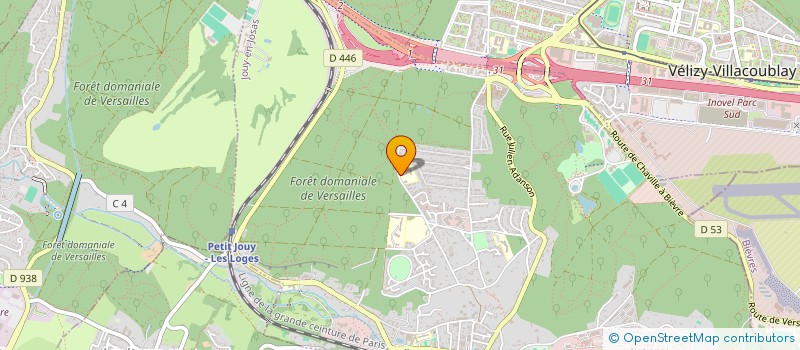 localisation de l'entreprise ACTIONS ET RESSOURCES POUR L'INSERTION SOCIALE PAR LE SOIN ET L'EDUCATION à JOUY-EN-JOSAS