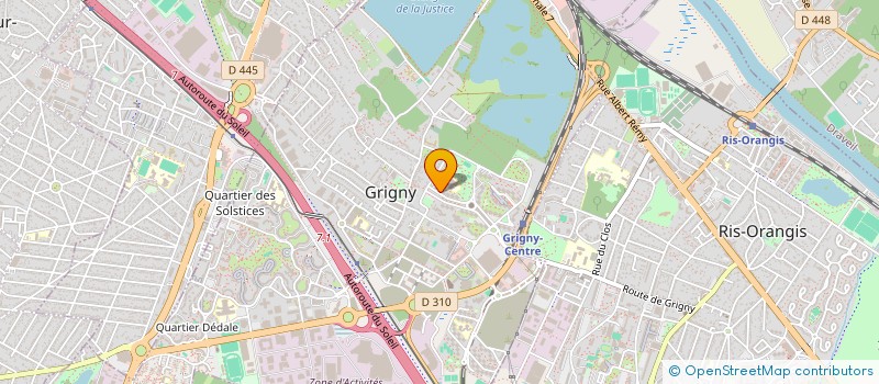 localisation de l'entreprise ACTIONS ET SOLIDARITE SANS FRONTIERES à GRIGNY