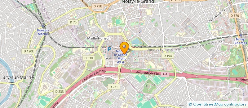 localisation de l'entreprise ACTIONS ETUDIANTES  NOISY-LE-GRAND