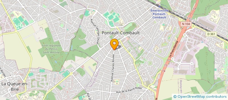 localisation de l'entreprise ACTIONS FERMETURES à PONTAULT-COMBAULT