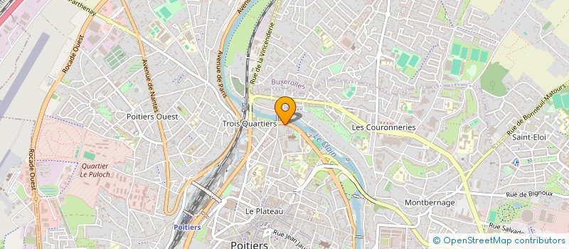 localisation de l'entreprise ACTIONS FINANCEMENTS PRETS IMMOBILIERS LA ROCHELLE à POITIERS