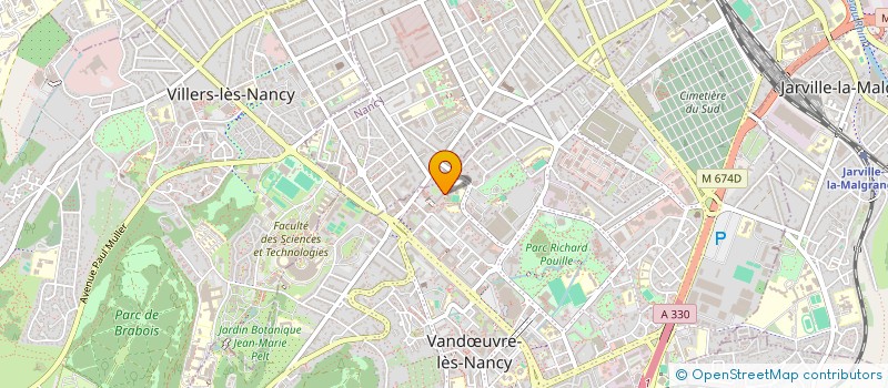 localisation de l'entreprise ACTIONS HUMANITAIRES FRANCE-BENIN ETOUNFLA  VANDUVRE-LES-NANCY