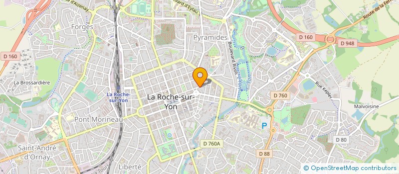 localisation de l'entreprise ACTIONS IMMOBILIER à LA ROCHE-SUR-YON