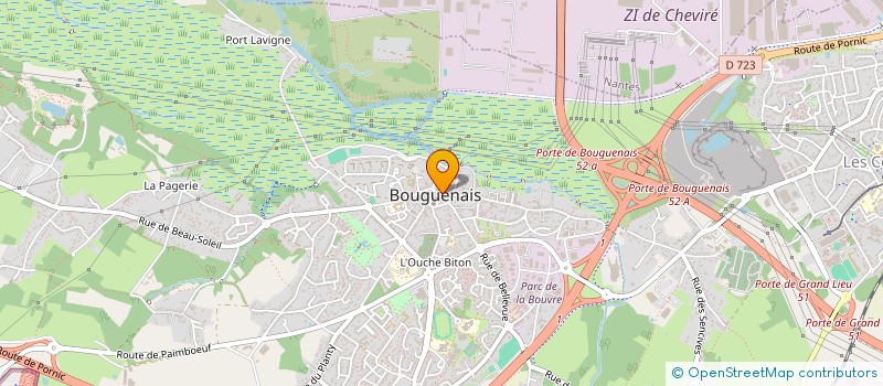 localisation de l'entreprise ACTIONS INITIATIVES RURALES ET SYLVICOLES à BOUGUENAIS