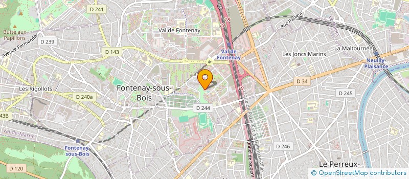 localisation de l'entreprise ACTIONS JEUNESSE POUR TOUS à FONTENAY-SOUS-BOIS