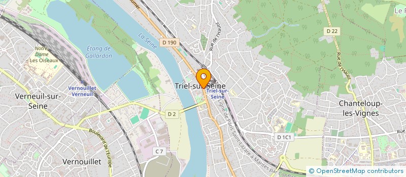 localisation de l'entreprise ACTIONS JEUNESSE TRIEL à TRIEL-SUR-SEINE