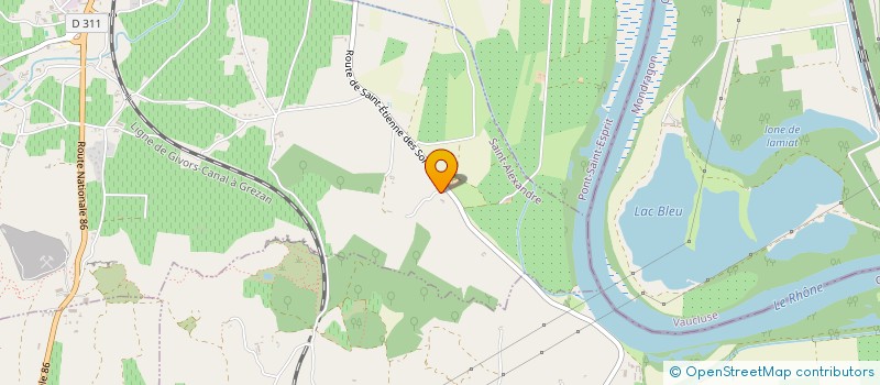 localisation de l'entreprise ACTIONS LIEES AUX NOUVELLES TECHNOLOGIES DE L'INFORMATION ET DE LA COMMUNICATION VISUELLES ATV1  SAINT-ALEXANDRE