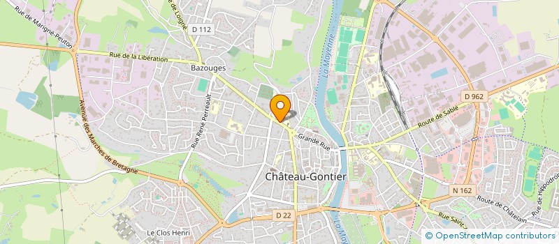 localisation de l'entreprise ACTIONS LPA  CHATEAU-GONTIER-SUR-MAYENNE