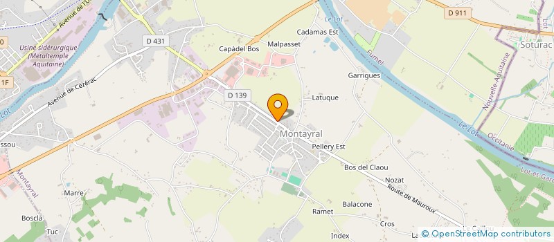 localisation de l'entreprise ACTIONS METALLURGIQUES ARTISTIQUES  MONTAYRAL