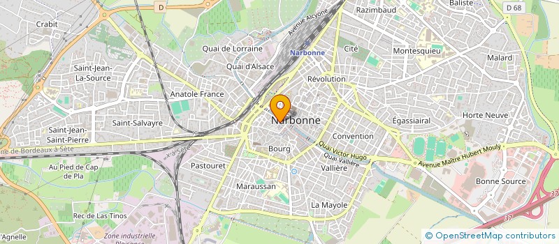 localisation de l'entreprise ACTIONS MUSICALES CONSERVATOIRE NARBONNE  NARBONNE