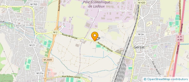 localisation de l'entreprise ACTIONS PME ACTIONS POUR MAITRISER L EVO à GERZAT