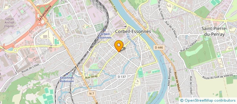 localisation de l'entreprise ACTIONS POUR UN MONDE SANS FRONTIERES  CORBEIL-ESSONNES
