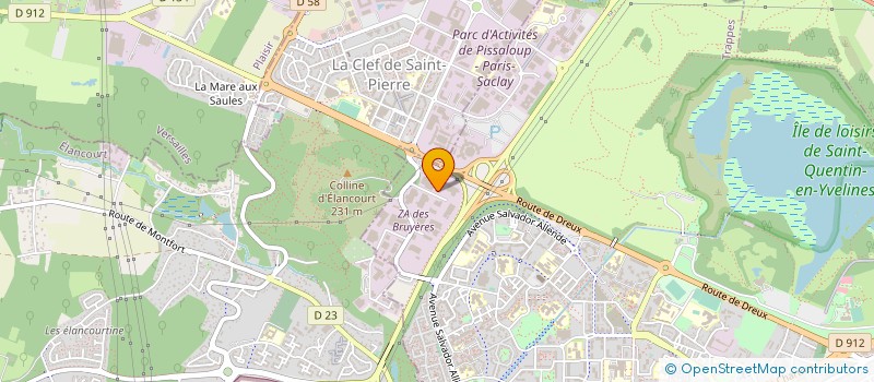 localisation de l'entreprise ACTIONS RESEAUX SERVICES  VELIZY-VILLACOUBLAY