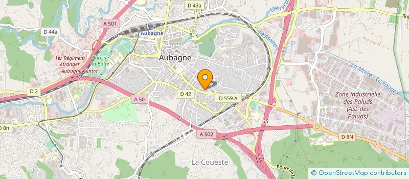 localisation de l'entreprise ACTIONS & SERVICES MULTIPLES à AUBAGNE