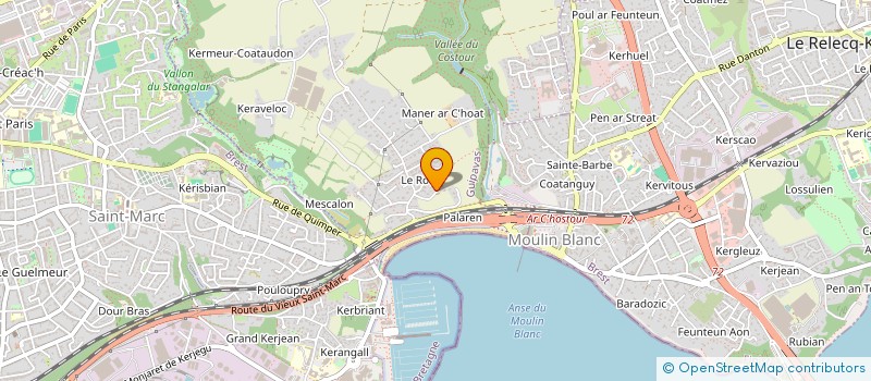 localisation de l'entreprise ACTIONS SERVICES PATRIMOINE à GUIPAVAS