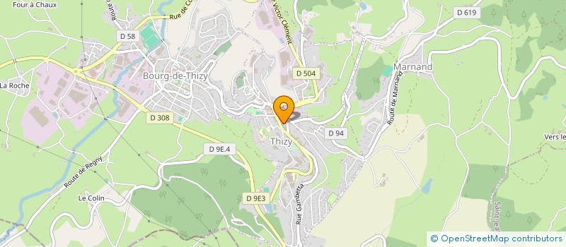 localisation de l'entreprise ACTIONS SOCIALES D'AIDES AUX PARTICULIERS à THIZY-LES-BOURGS