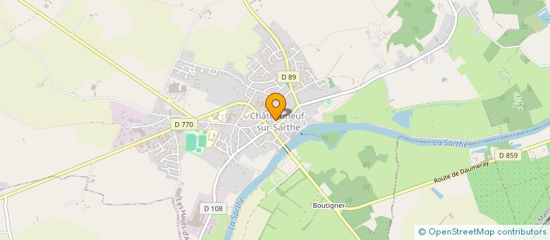 localisation de l'entreprise ACTIONS SOCIALES ET DE SANTE CASTELNEUVIENNES  LES HAUTS-D'ANJOU