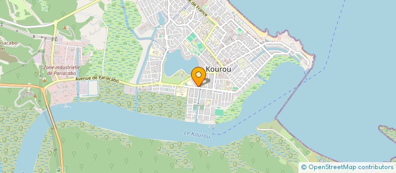 localisation de l'entreprise ACTIONS SOCIALES LOISIRS&ACCOMPAGNEMENT  KOUROU