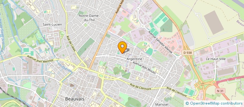 localisation de l'entreprise ACTIONS SOCIO-CULTURELLE POUR LA CITOYENNETE ET L'EGALITE -ASCE  BEAUVAIS