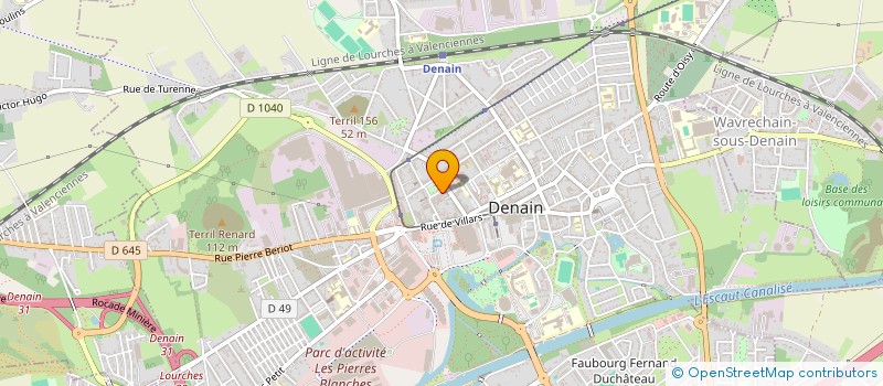 localisation de l'entreprise ACTIONS SOLIDAIRE POUR ENFANT DE 2ANS A 8 ANS  DENAIN