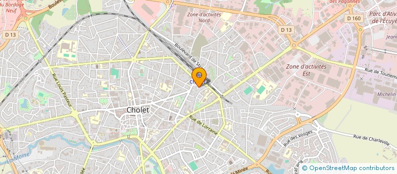 localisation de l'entreprise ACTIONS SOLIDAIRES NORD SUD à CHOLET