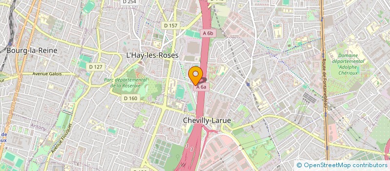 localisation de l'entreprise ACTIONS SOLIDARITE INSERTION RESEAU  L'HAY-LES-ROSES