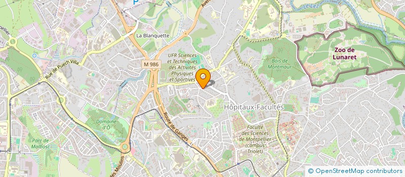 localisation de l'entreprise ACTIONS SPORTS ET CULTURES à MONTPELLIER