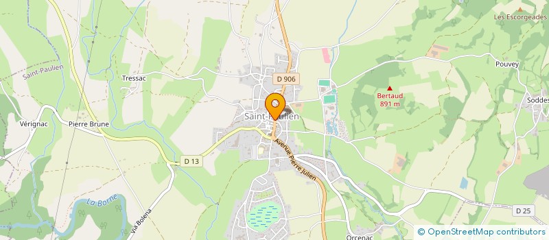 localisation de l'entreprise ACTIONS TOURISME LOISIRS  SAINT-PAULIEN