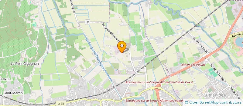 localisation de l'entreprise ACTIONS TRANSPORTS à ENTRAIGUES-SUR-LA-SORGUE