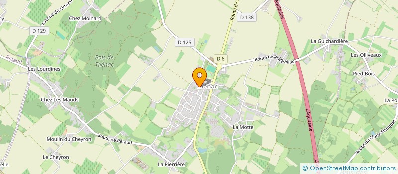 localisation de l'entreprise ACTIONS VILLAGE  THENAC