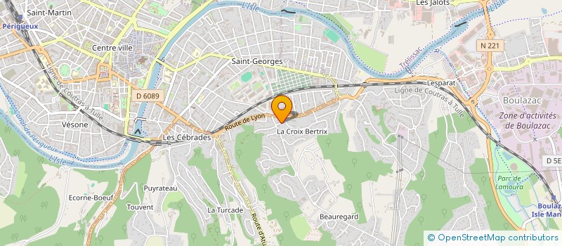 localisation de l'entreprise ACTIONTOIT  BOULAZAC ISLE MANOIRE