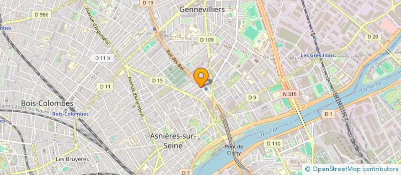 localisation de l'entreprise ACTIONUISIBLE  ASNIERES-SUR-SEINE