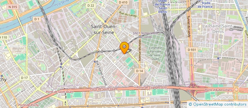 localisation de l'entreprise ACTIPAPER  SAINT-OUEN-SUR-SEINE