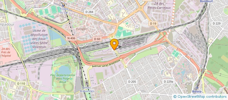 localisation de l'entreprise ACTIPOLE 60 à LIMEIL-BREVANNES