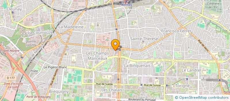 localisation de l'entreprise ACTIPOLE BATIMENT E  RENNES