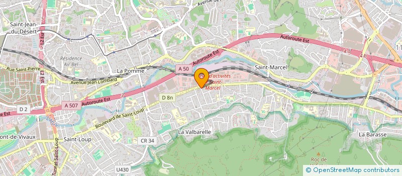 localisation de l'entreprise ACTIPOLES 2000  MARSEILLE