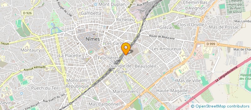 localisation de l'entreprise ACTIS  NIMES