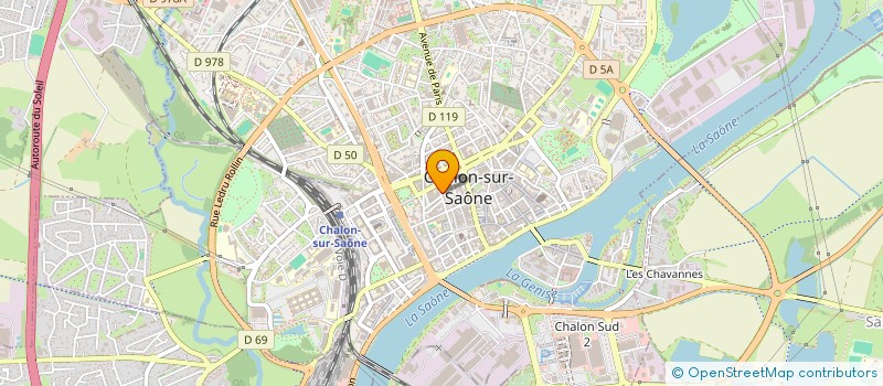 localisation de l'entreprise ACTIS  CHALON-SUR-SAONE