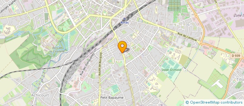 localisation de l'entreprise ACTIS à ARRAS